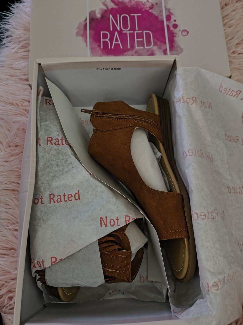 Not Rated JAS Tan Sandle SZ. 7.5